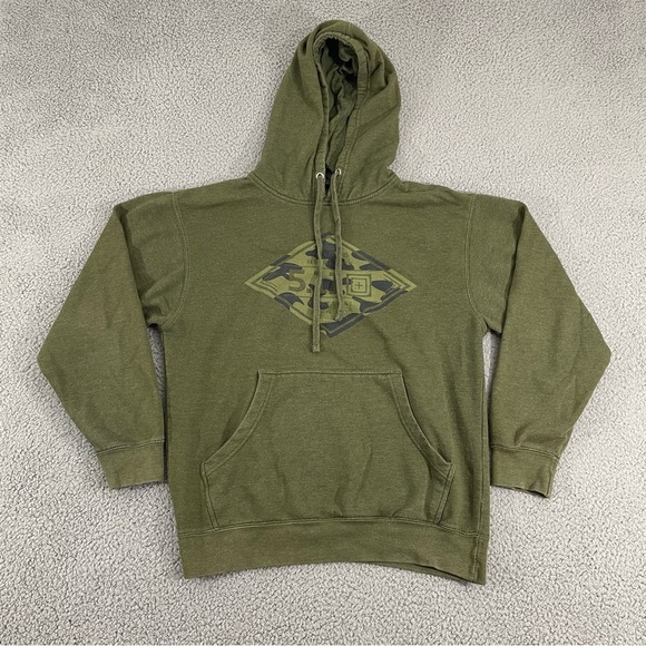5.11 Tactical Camo Diamond Crest Hoodie Men M Green Pullover - Picture 1 of 11